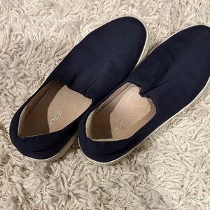 J Slides Dark Blue Loafers